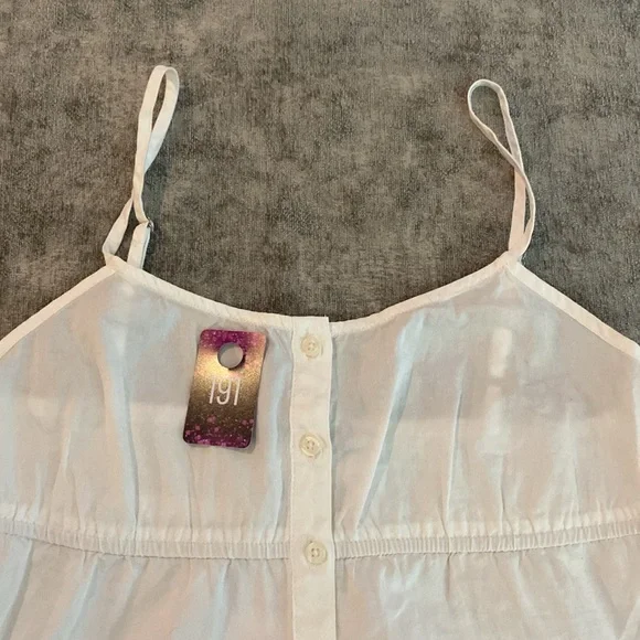 Brandy Melville one size white spaghetti strap top. NWT {191} - Picture 6 of 6